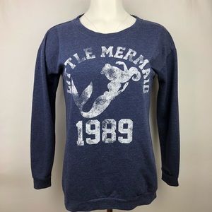 Disney Little Mermaid Lightweight Sweatshirt Sz XS
